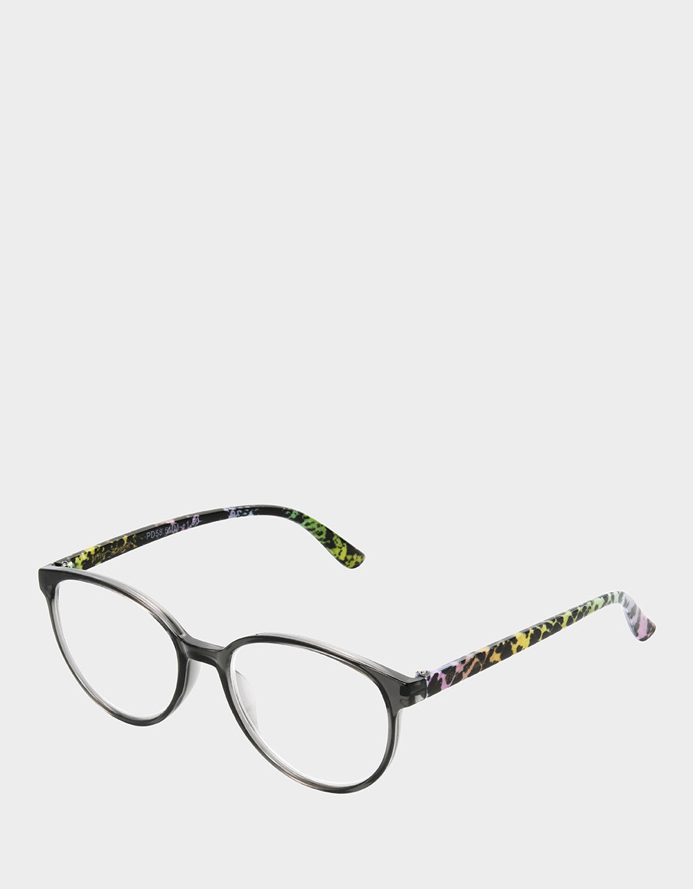 CAREFREE DAYS ROUND READING GLASSES LIGHT GREY Women's Round Grey Pastel Reading Glasses