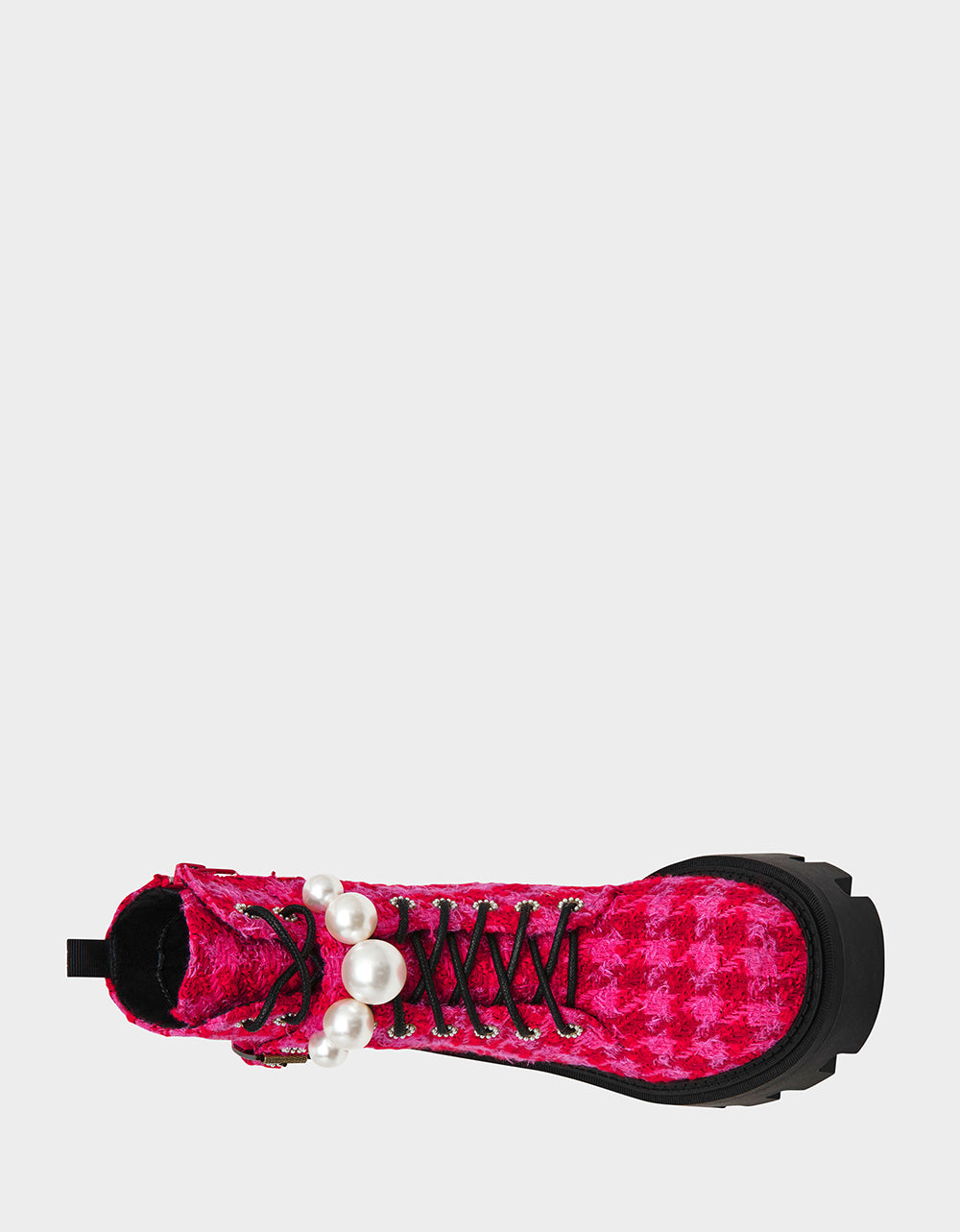 JONNIE FUCHSIA MULTI Lace-Up Platform Combat Women's Ankle Boot