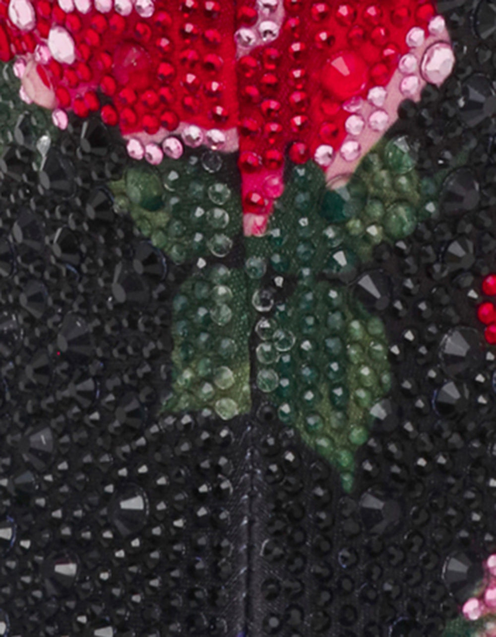 BELLE BLACK FLOWER MULTI Women's Rhinestone Pointed Toe Ankle Bootie