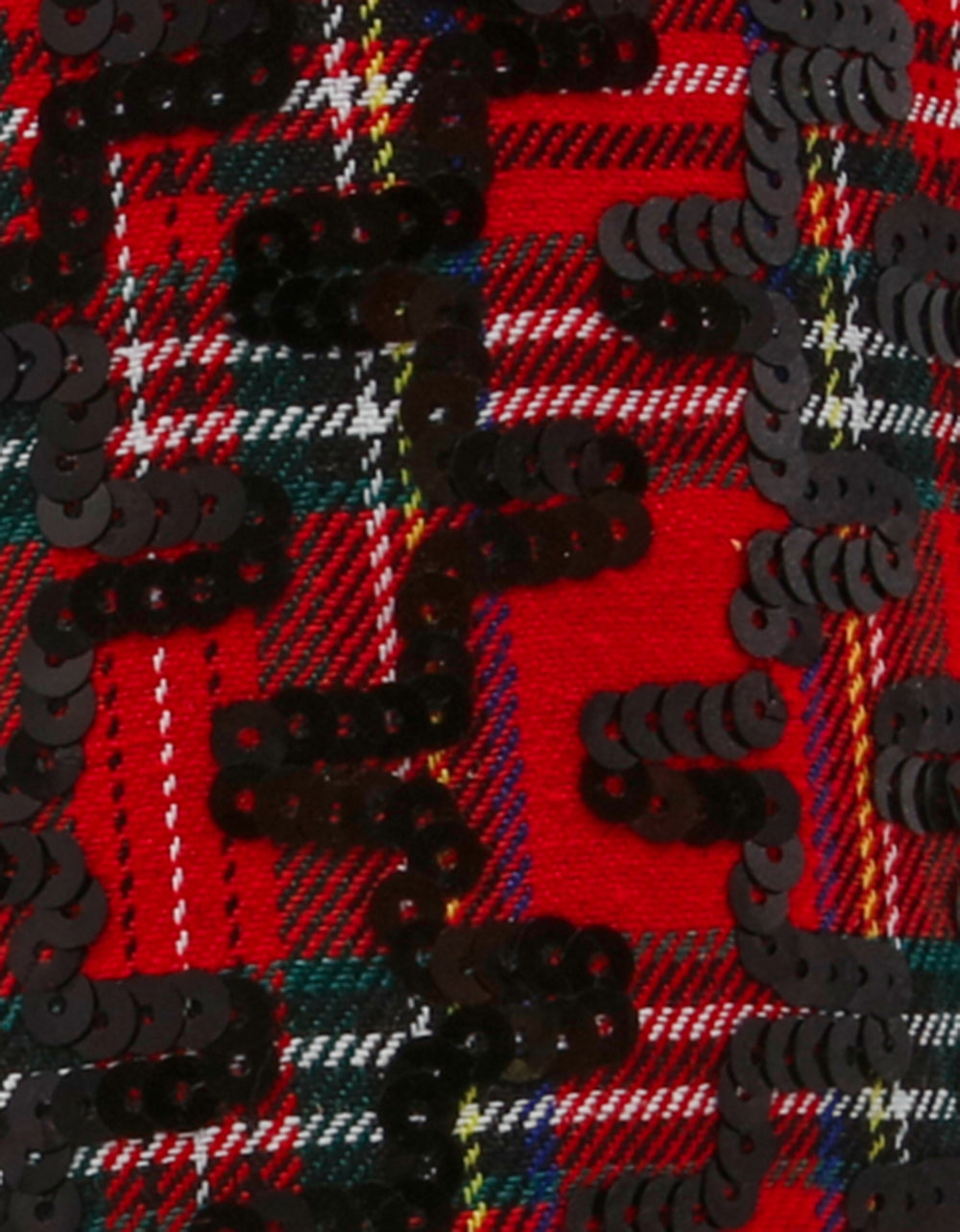 PAMELLA RED PLAID Women's Knee High Kitten Heel Boot with Pointed Toe