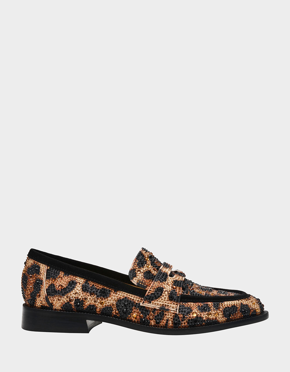CANNE LEOPARD Slip-On Embellished Rhinestone Women's Loafer
