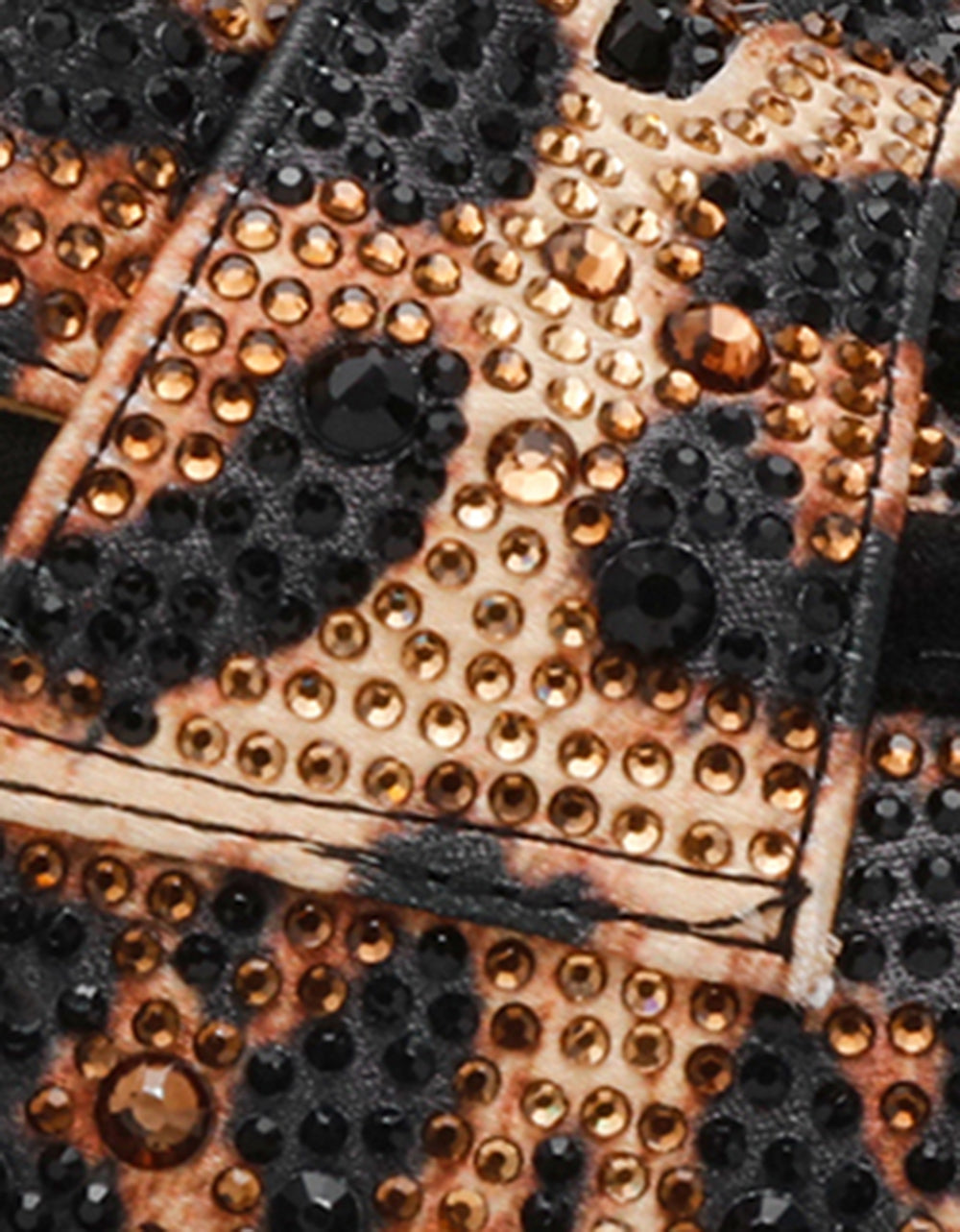 CANNE LEOPARD Slip-On Embellished Rhinestone Women's Loafer