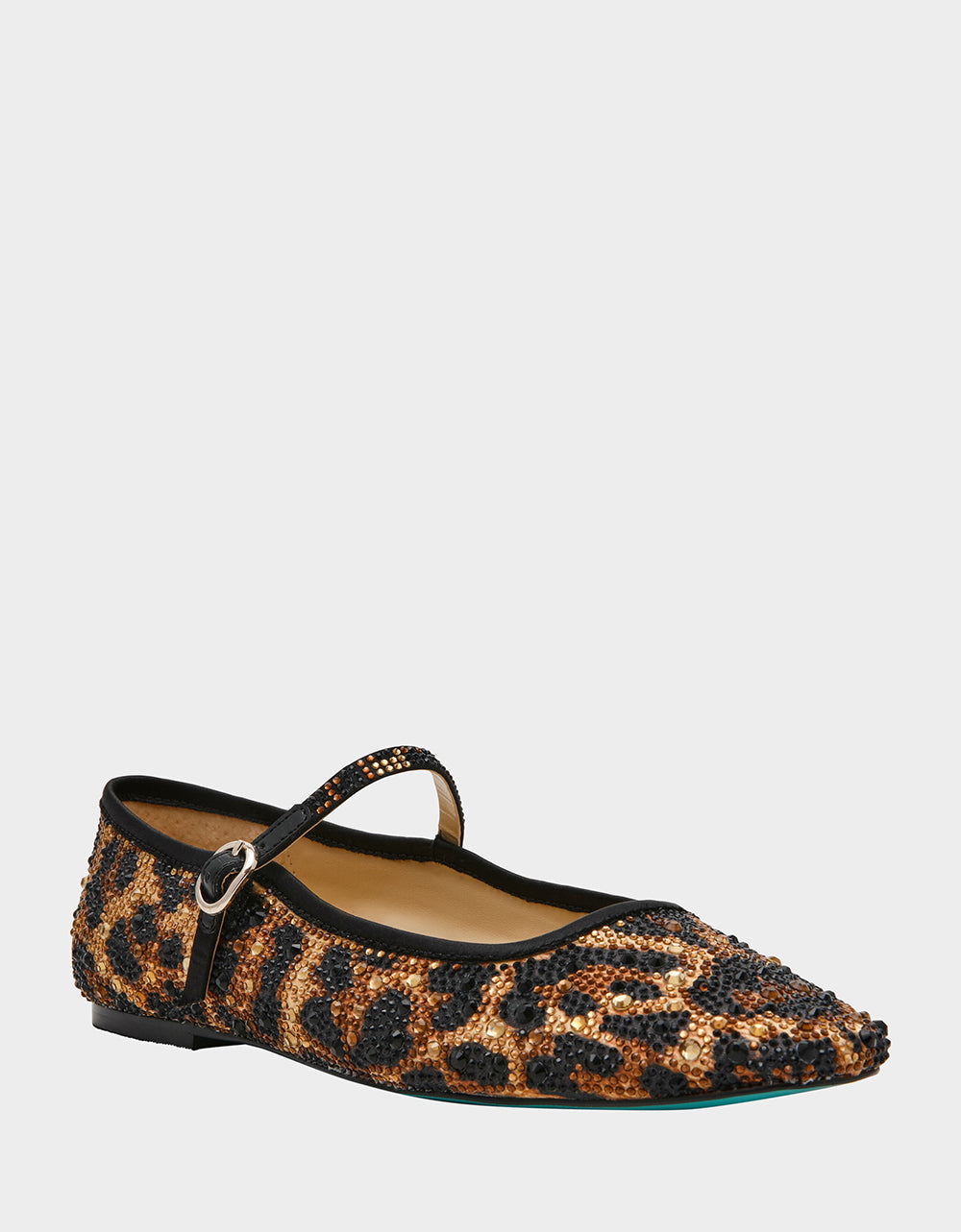 LOREL LEOPARD Women's Leopard Mary Jane Ballet Flat