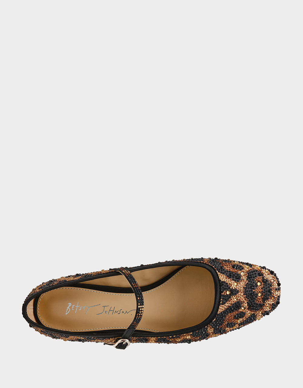 LOREL LEOPARD Women's Leopard Mary Jane Ballet Flat