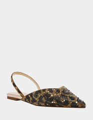 VANCE LEOPARD Slingback Flat
