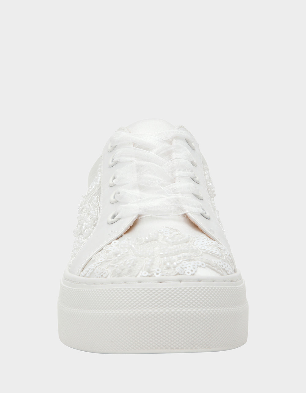 THEAA IVORY Platform Low-Top Lace-Up Sneakers