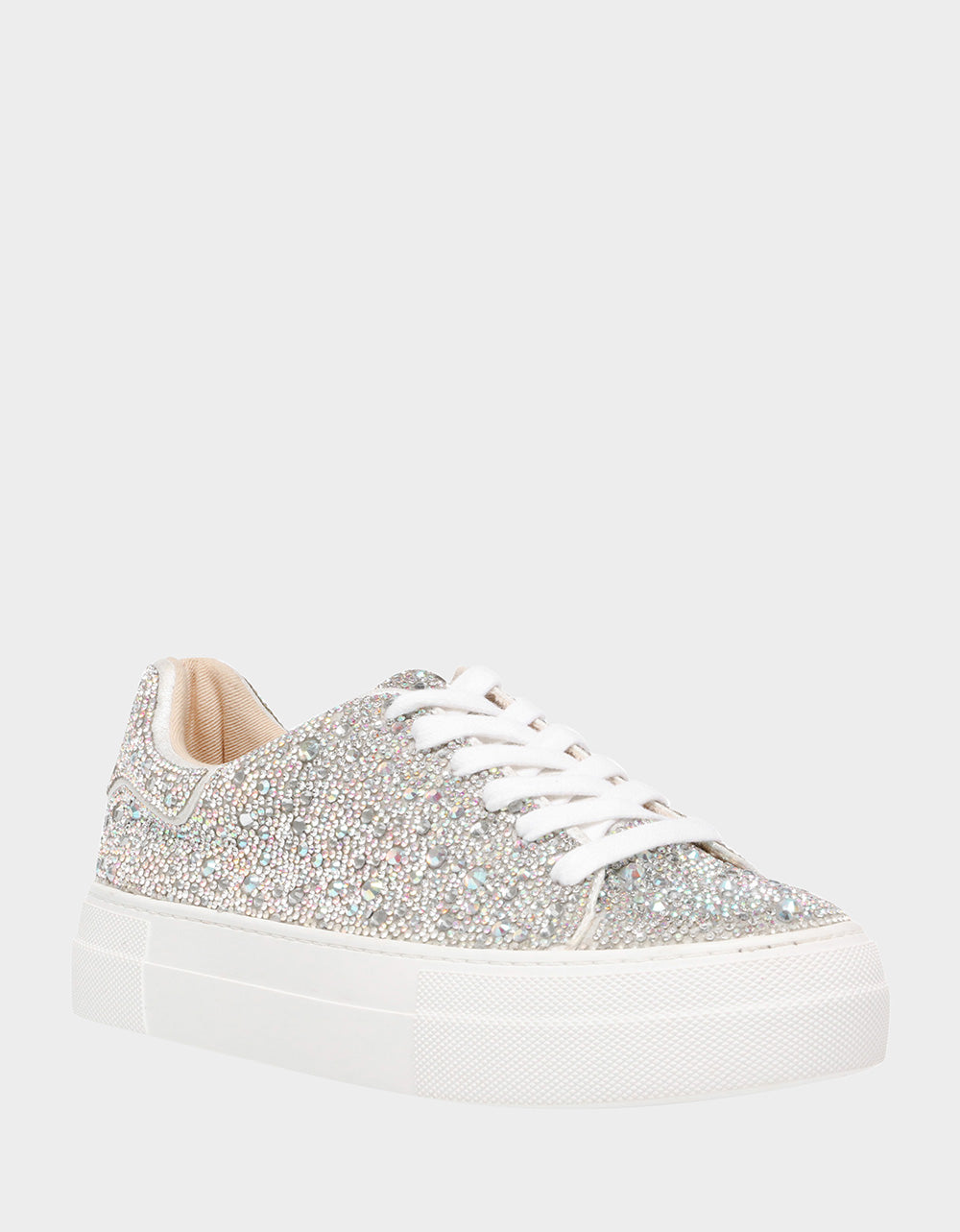 SIDNY RHINESTONES Lace Up Sneakers