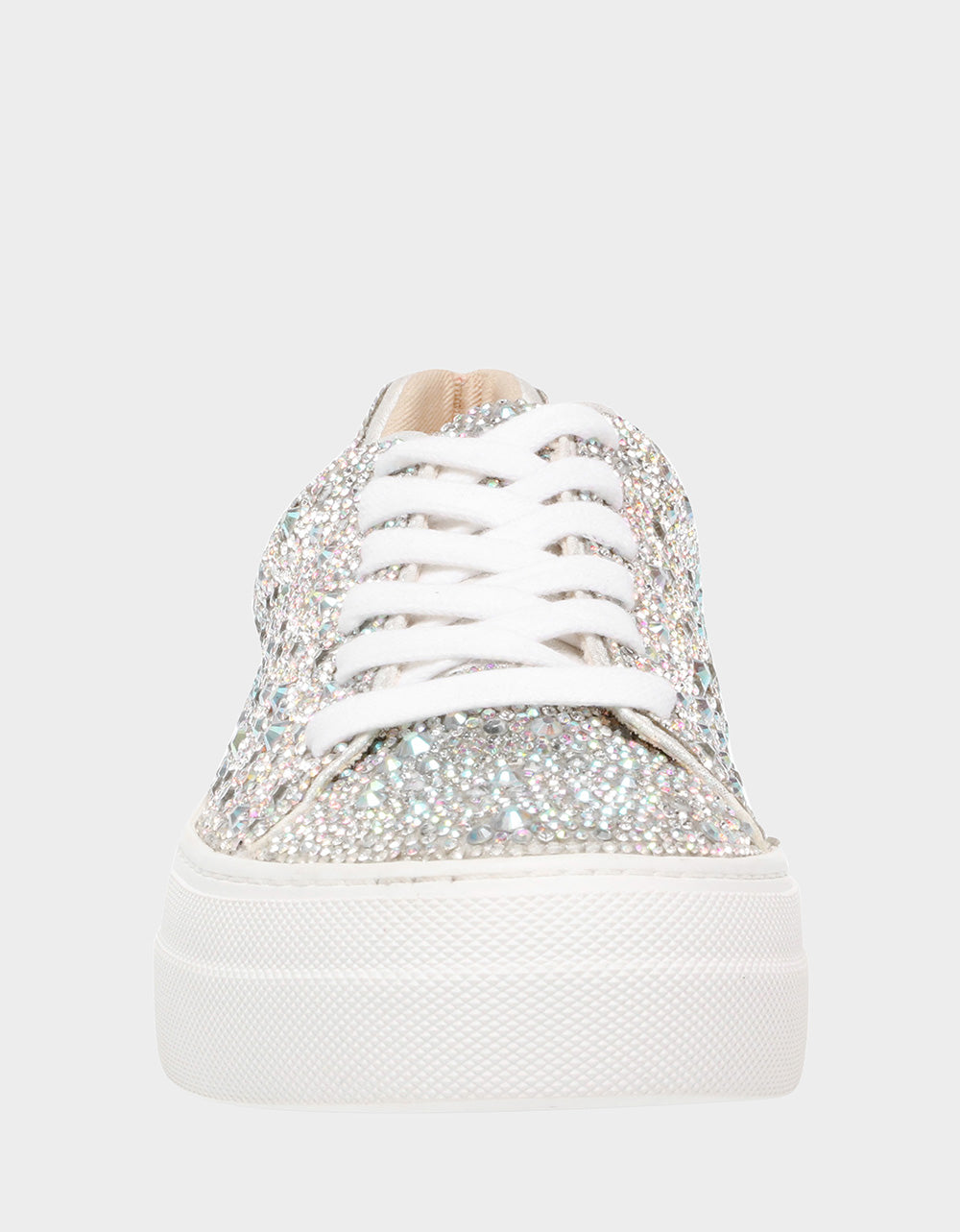 SIDNY RHINESTONES Lace Up Sneakers