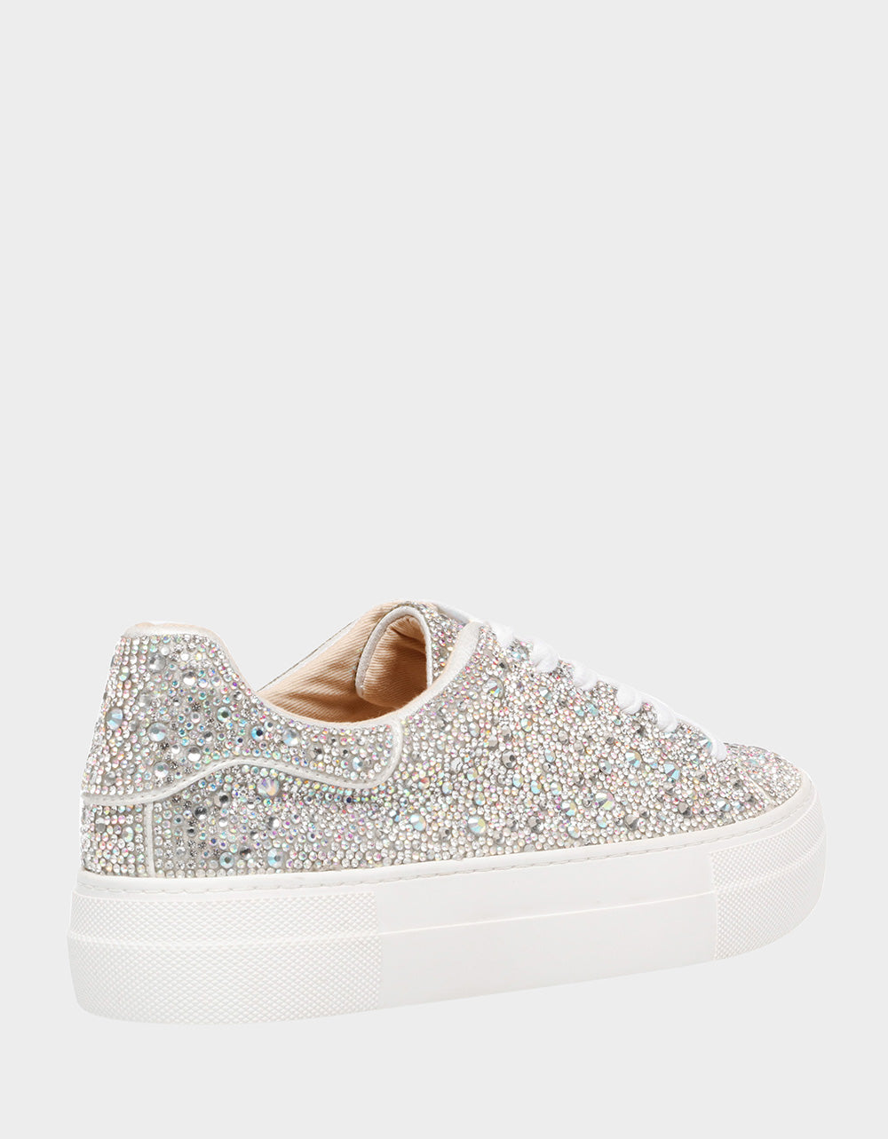 SIDNY RHINESTONES Lace Up Sneakers