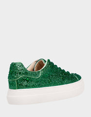 SIDNY EMERALD Rhinestone Sneaker