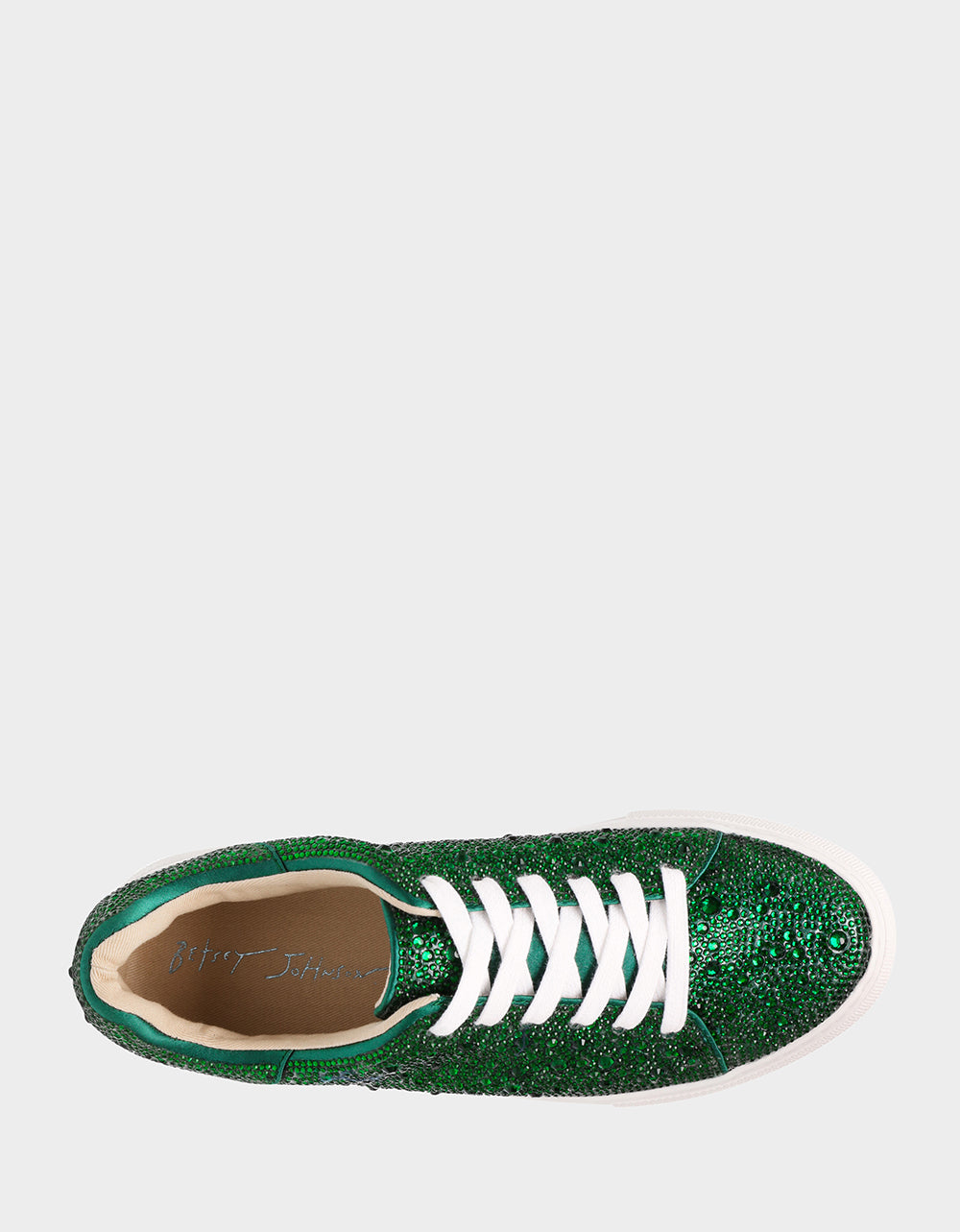 SIDNY EMERALD Rhinestone Sneaker
