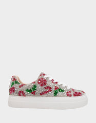 SIDNY HOLLY Women's Christmas Holly Sneaker