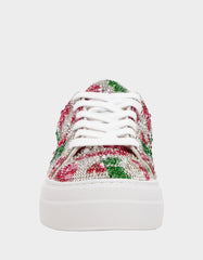SIDNY HOLLY Women's Christmas Holly Sneaker