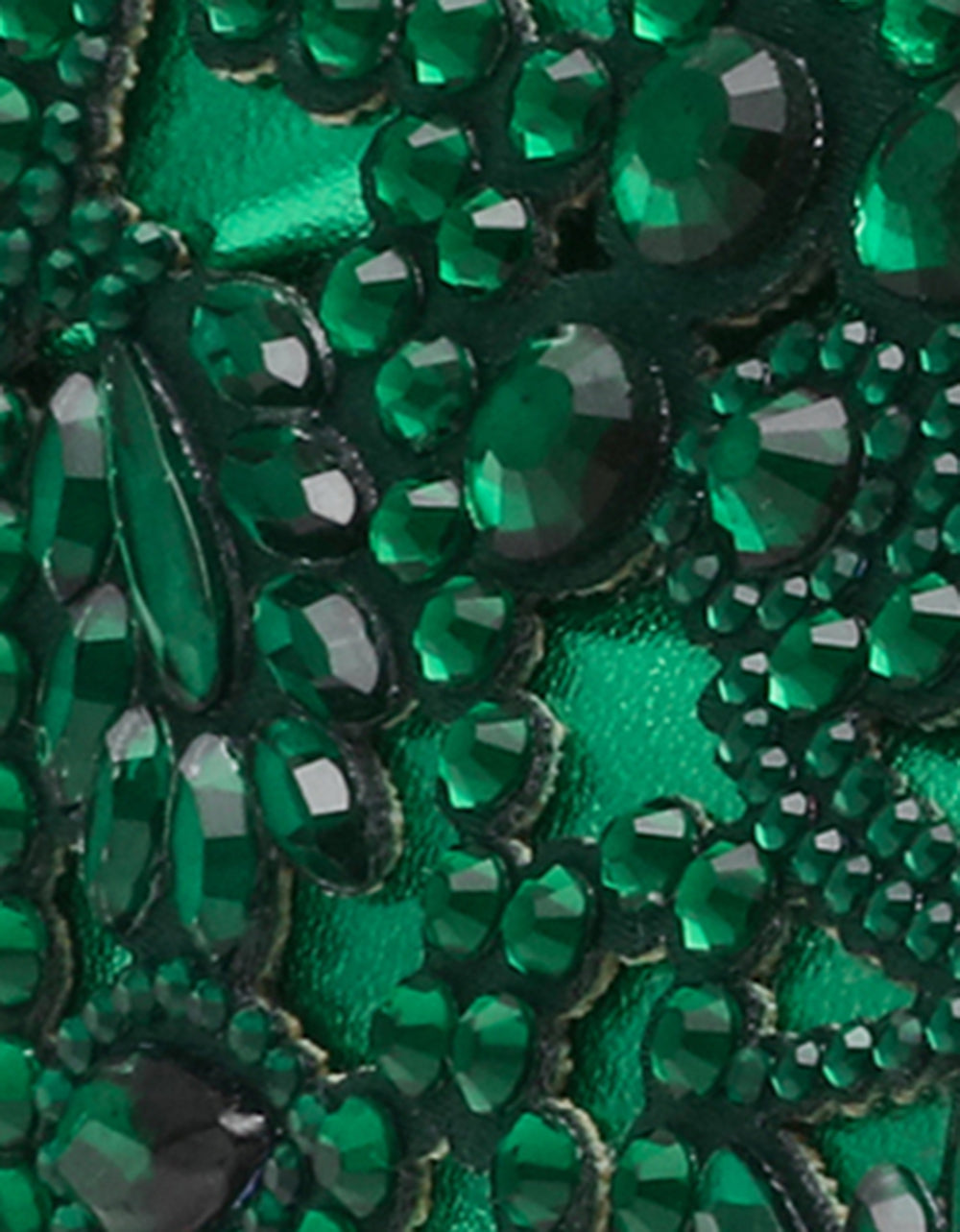 REILY EMERALD Platform Low-Top Lace-Up Rhinestone Women's Sneaker