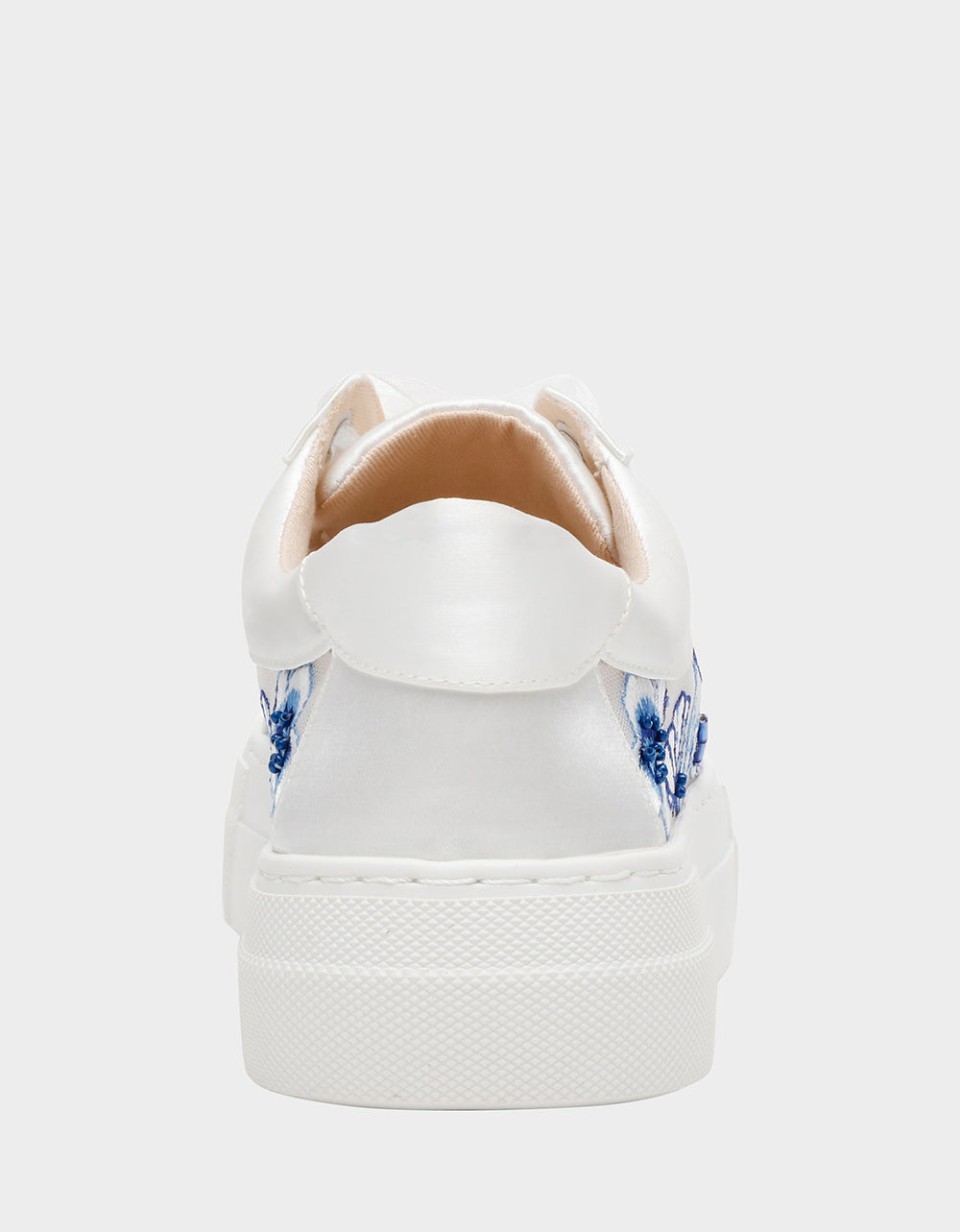 NINO BLUE FLORAL Platform Low-Top Lace-Up Sneakers