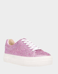 SIDNY LIGHT PINK Rhinestone Sneaker