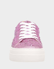 SIDNY LIGHT PINK Rhinestone Sneaker