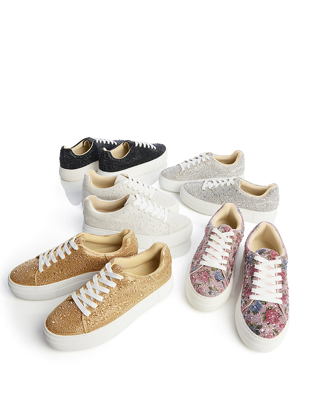 SB-SIDNY GOLD Rhinestone Shoes