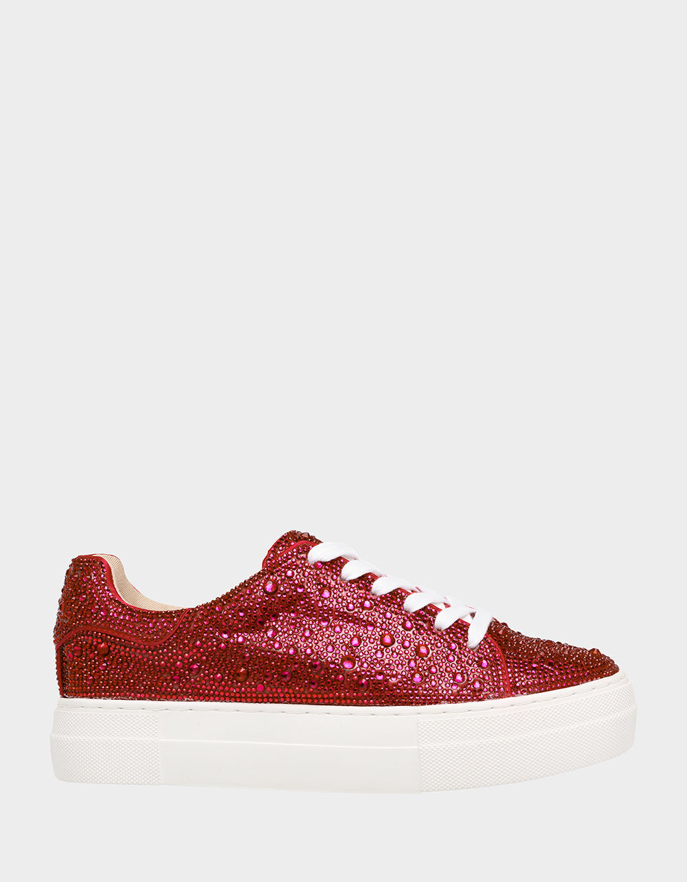 SIDNY RED Rhinestone Sneaker