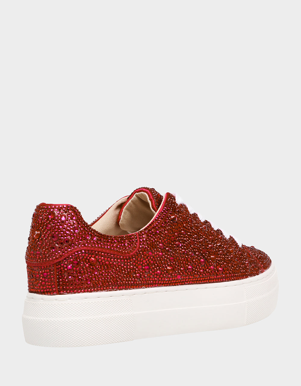SIDNY RED Rhinestone Sneaker