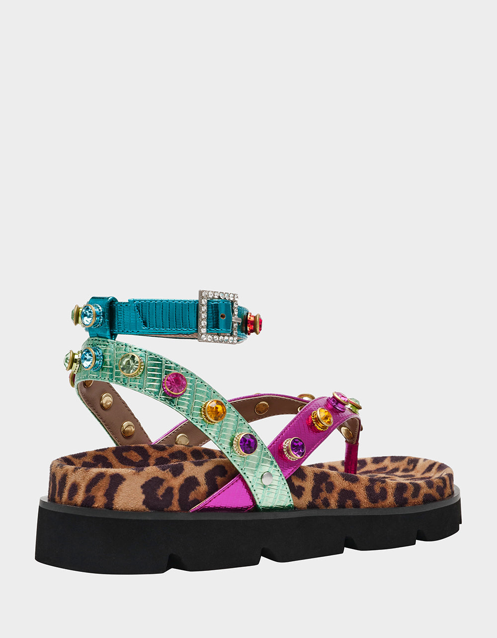 CONLEY METALLIC MULTI Strappy Flatform Sandal