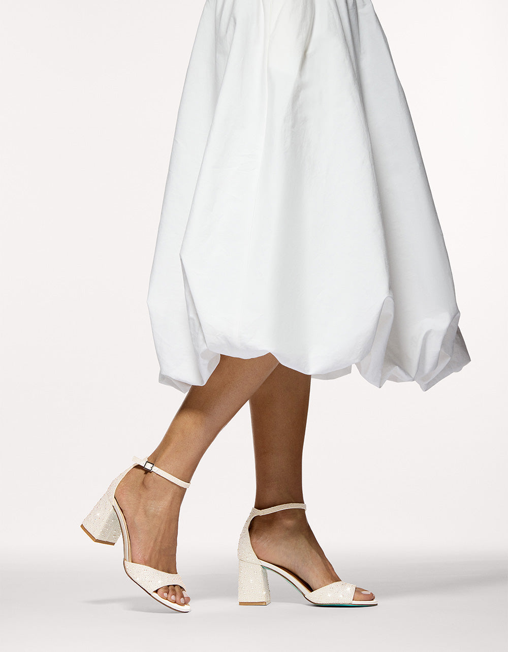 KAMI PEARL Block Heel Open Toe Women's Heel