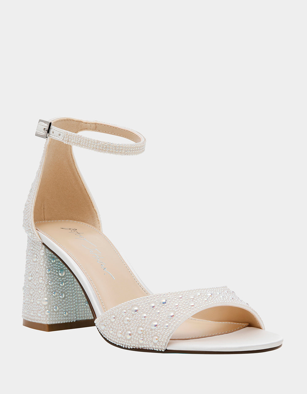 KAMI PEARL Block Heel Open Toe Women's Heel