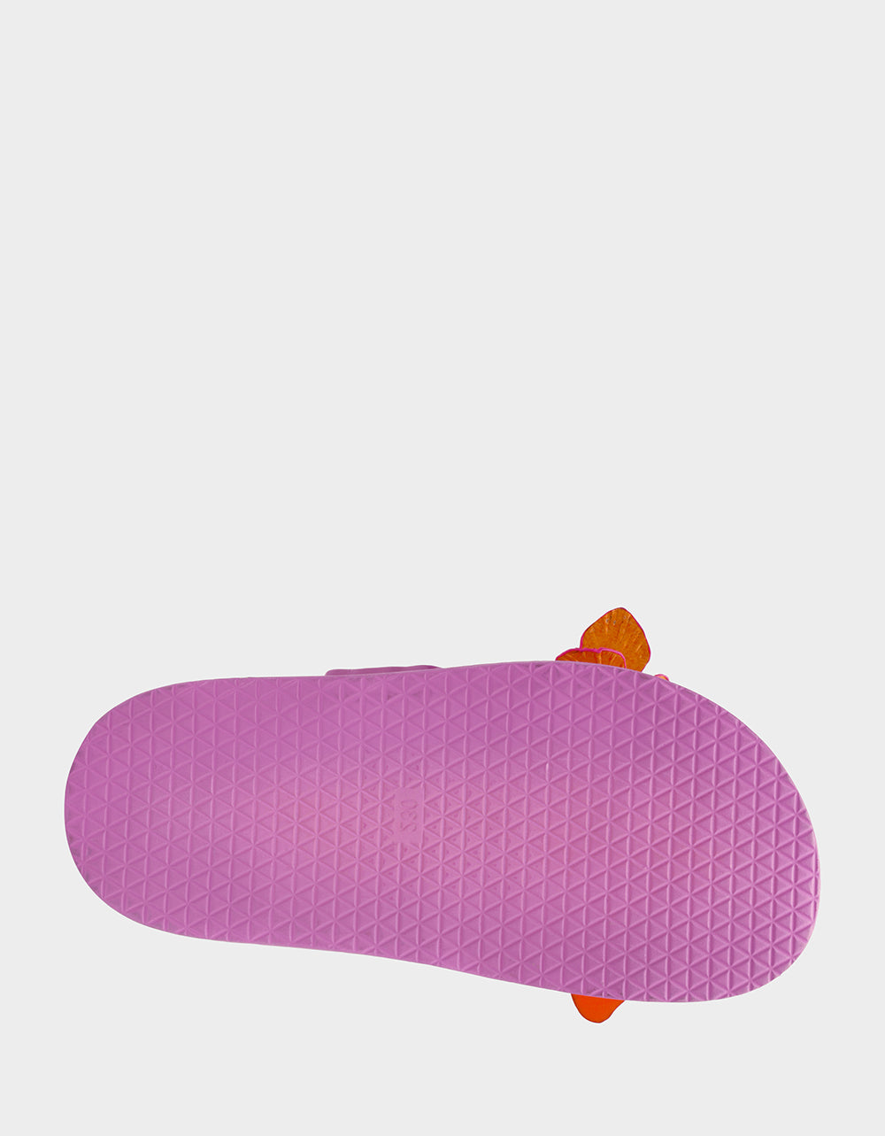 LORAYNE WHITE MULTI Women's Footbed Slip-On Sandal with Flower and Butterfly Details