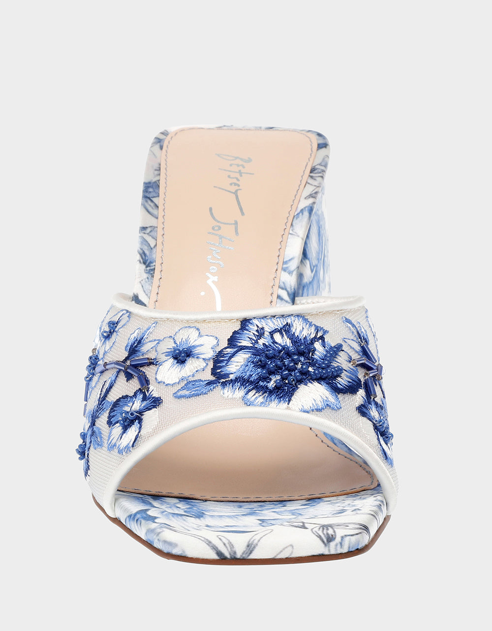 ROO BLUE FLORAL Slip-On Heel