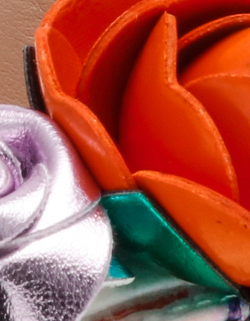 MIKAH PALE PINK FLORAL Square-Toe Strappy Heel