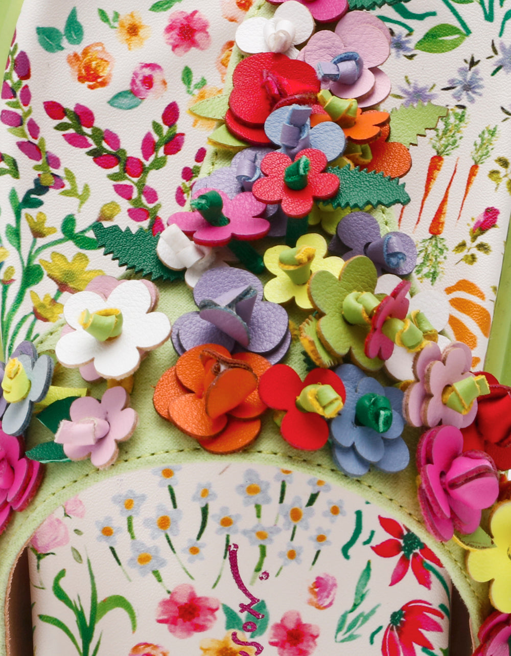 KAMMERON NATURAL FLORAL MULTI Women's Slip-On Footbed Floral Sandal