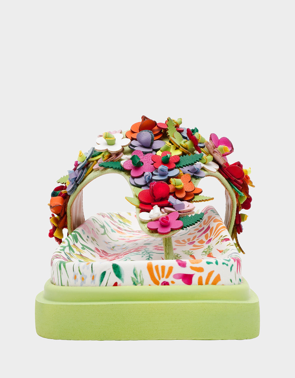 KAMMERON NATURAL FLORAL MULTI Women's Slip-On Footbed Floral Sandal