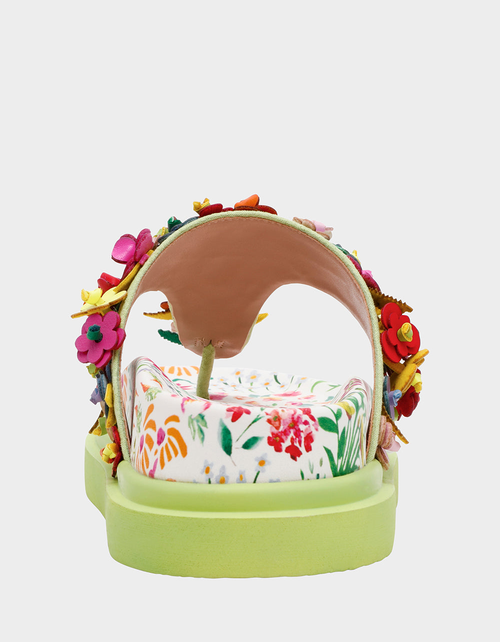 KAMMERON NATURAL FLORAL MULTI Women's Slip-On Footbed Floral Sandal