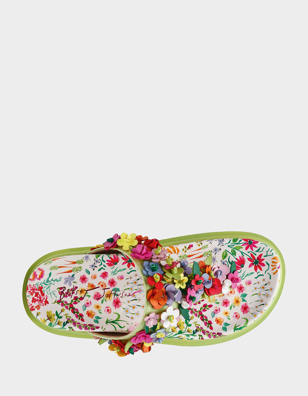 KAMMERON NATURAL FLORAL MULTI Women's Slip-On Footbed Floral Sandal