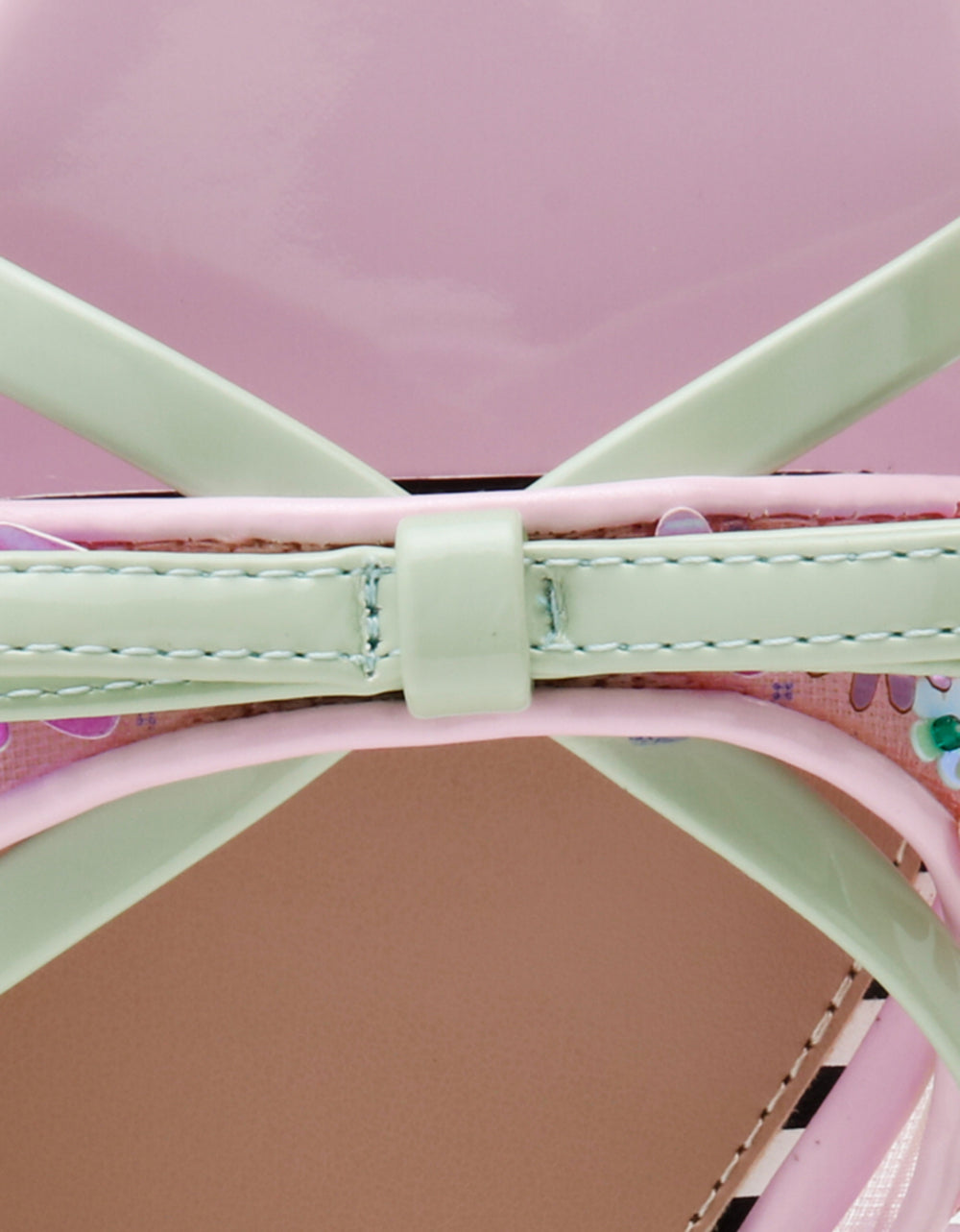 SHIRLEY Pink Multi Women's Kitten Heel Mule Heel