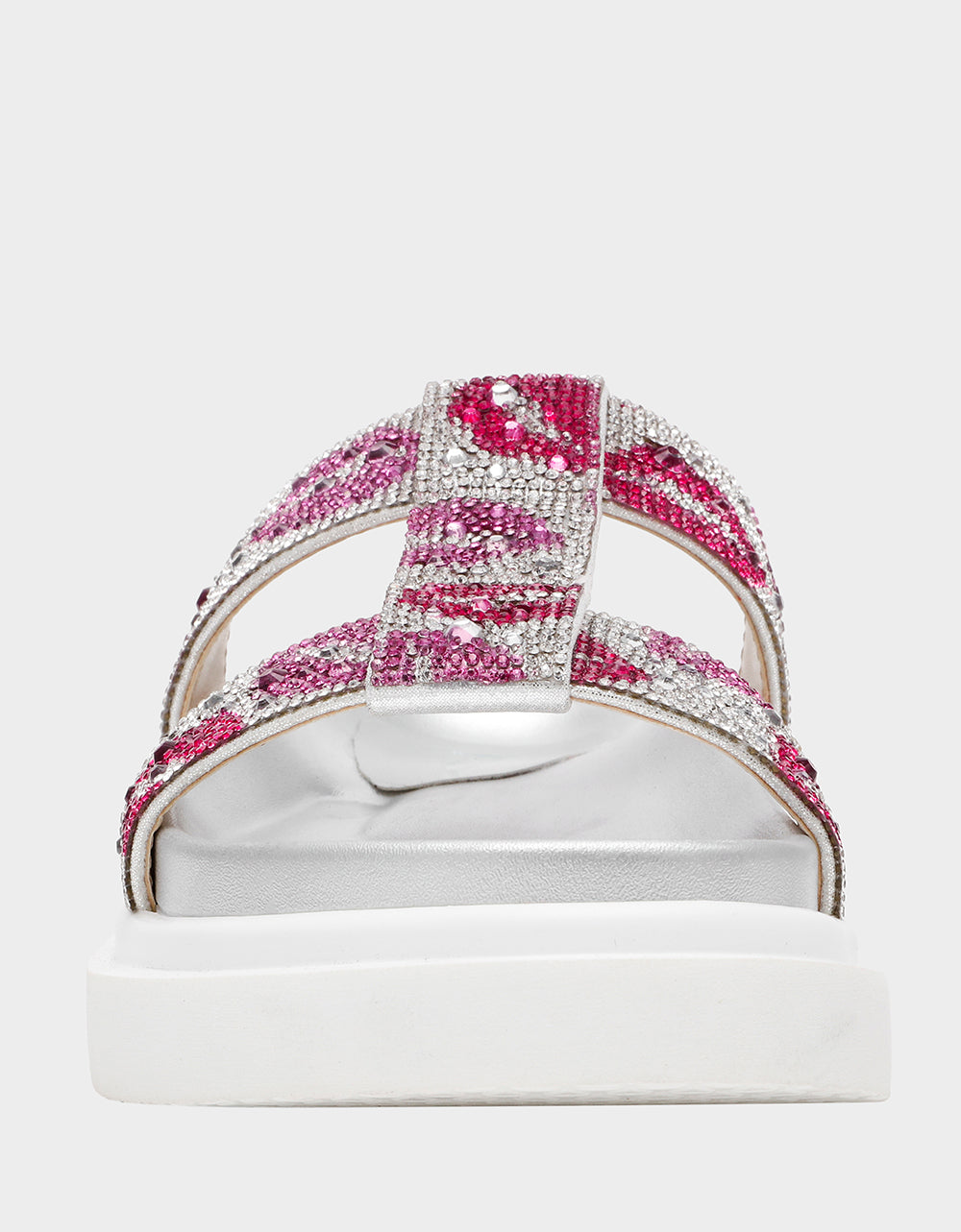 BILLY MULTI LIPS Women's Footbed Slip-On Lip Print Sandal