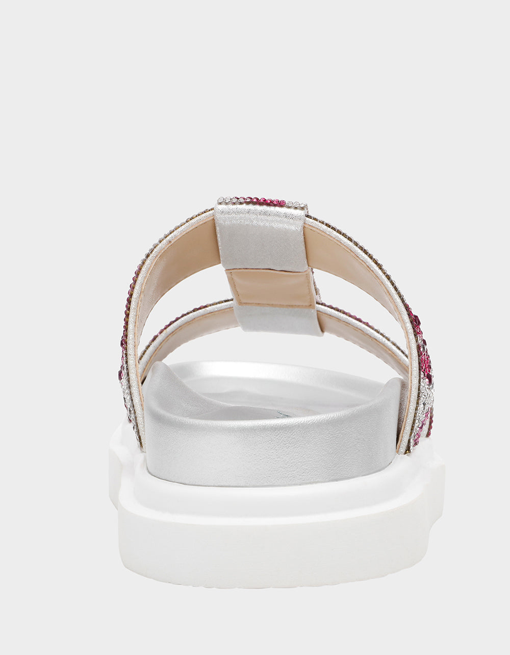 BILLY MULTI LIPS Women's Footbed Slip-On Lip Print Sandal