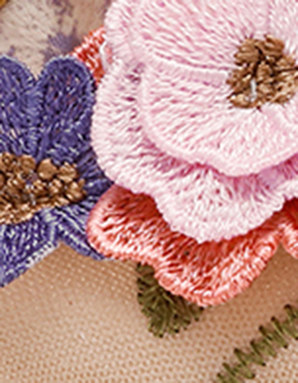 AIMEY NUDE FLORAL Pointed-Toe Stiletto Pump Heel