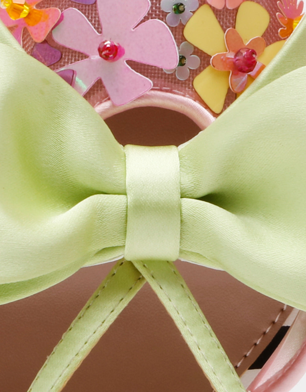 MELISA PINK MULTI Women's Floral Bow Stiletto Heel