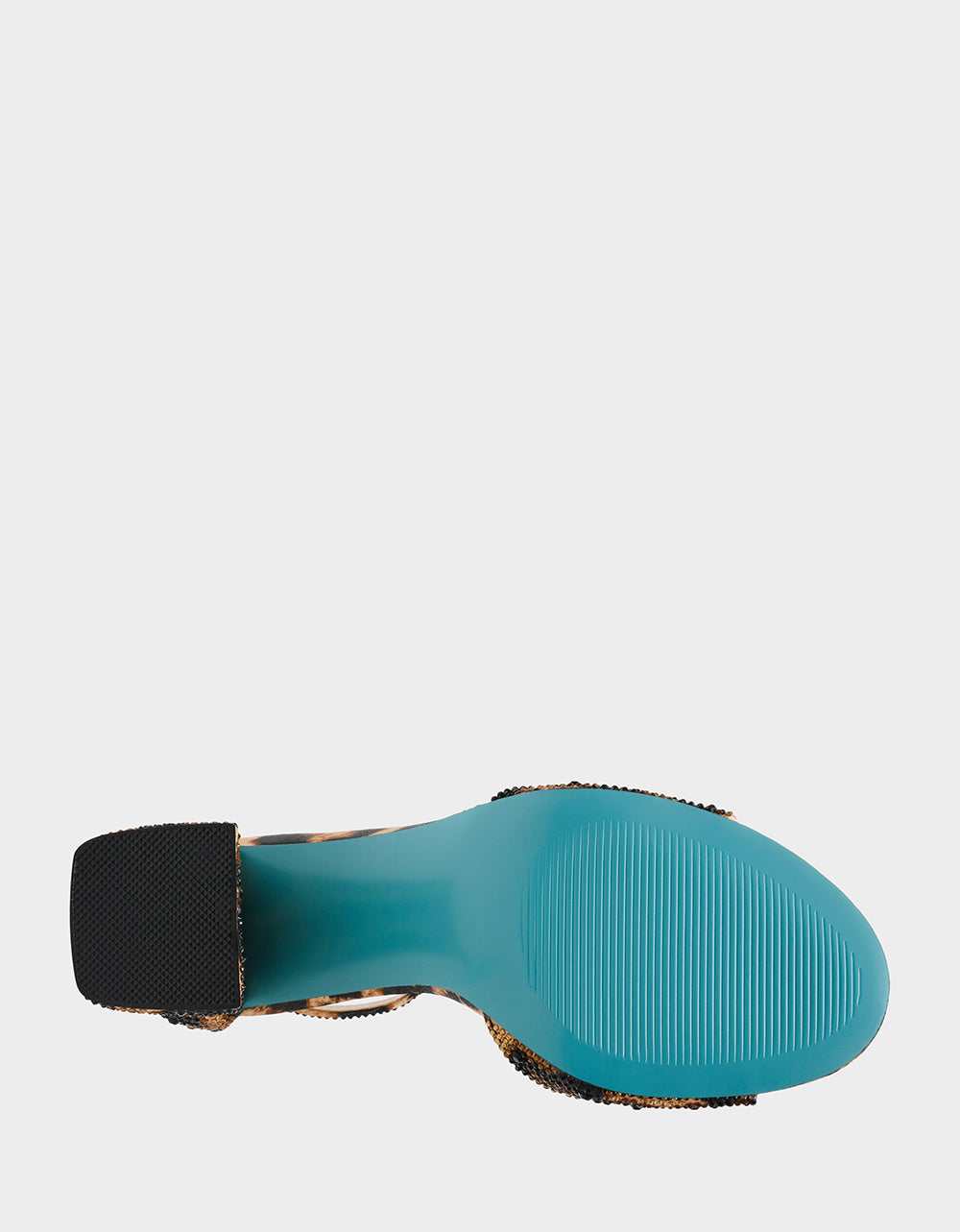 KAMI LEOPARD Block Heel Open Toe Women's Heel