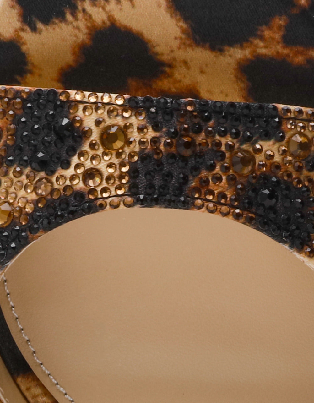 KAMI LEOPARD Block Heel Open Toe Women's Heel