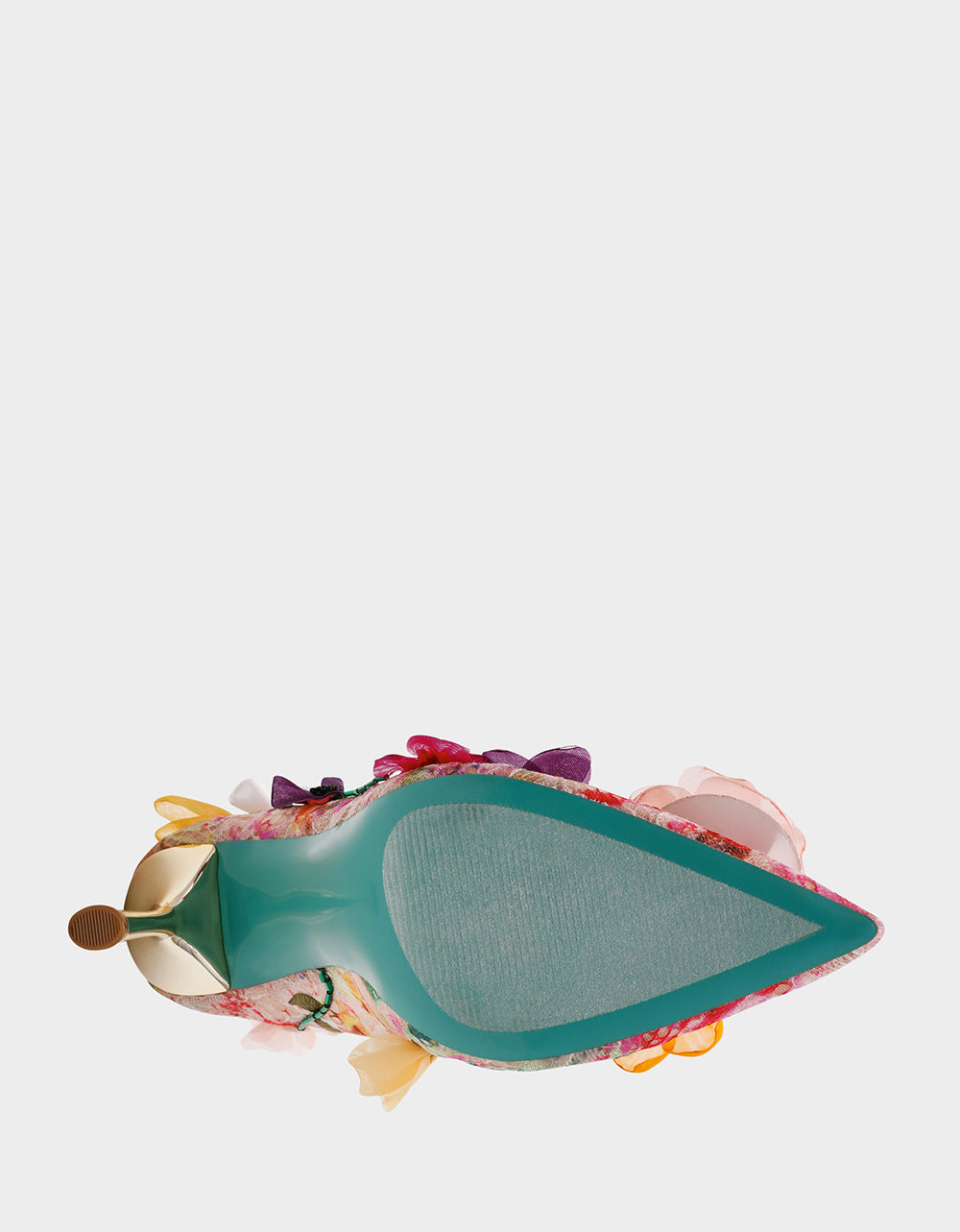 DARCY NUDE MULTI Women's High Stiletto Heel Floral Embellishments