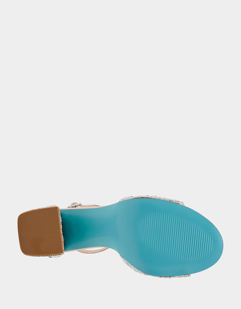 KAMI RHINESTONE Block Heel Open Toe Women's Heel