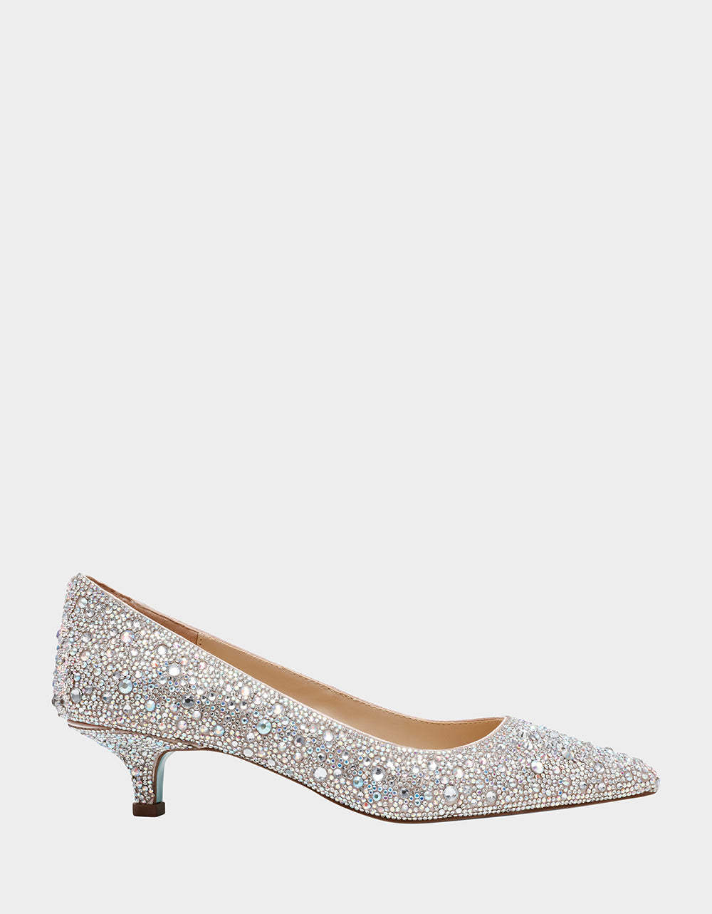SCOUT RHINESTONE Bridal Kitten Heel