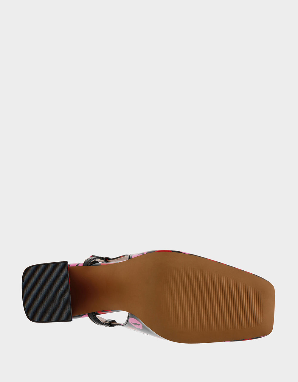 ASHHLEY MULTI LIPS Square-Toe Slingback Women's Heel