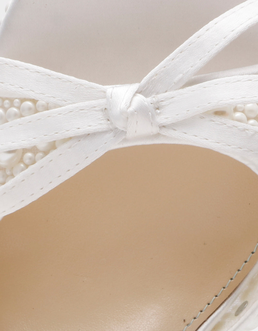 ENOLA PEARL Women's Strappy Block Heel Square-Toe Platform Pearl Embellished Women's Heel