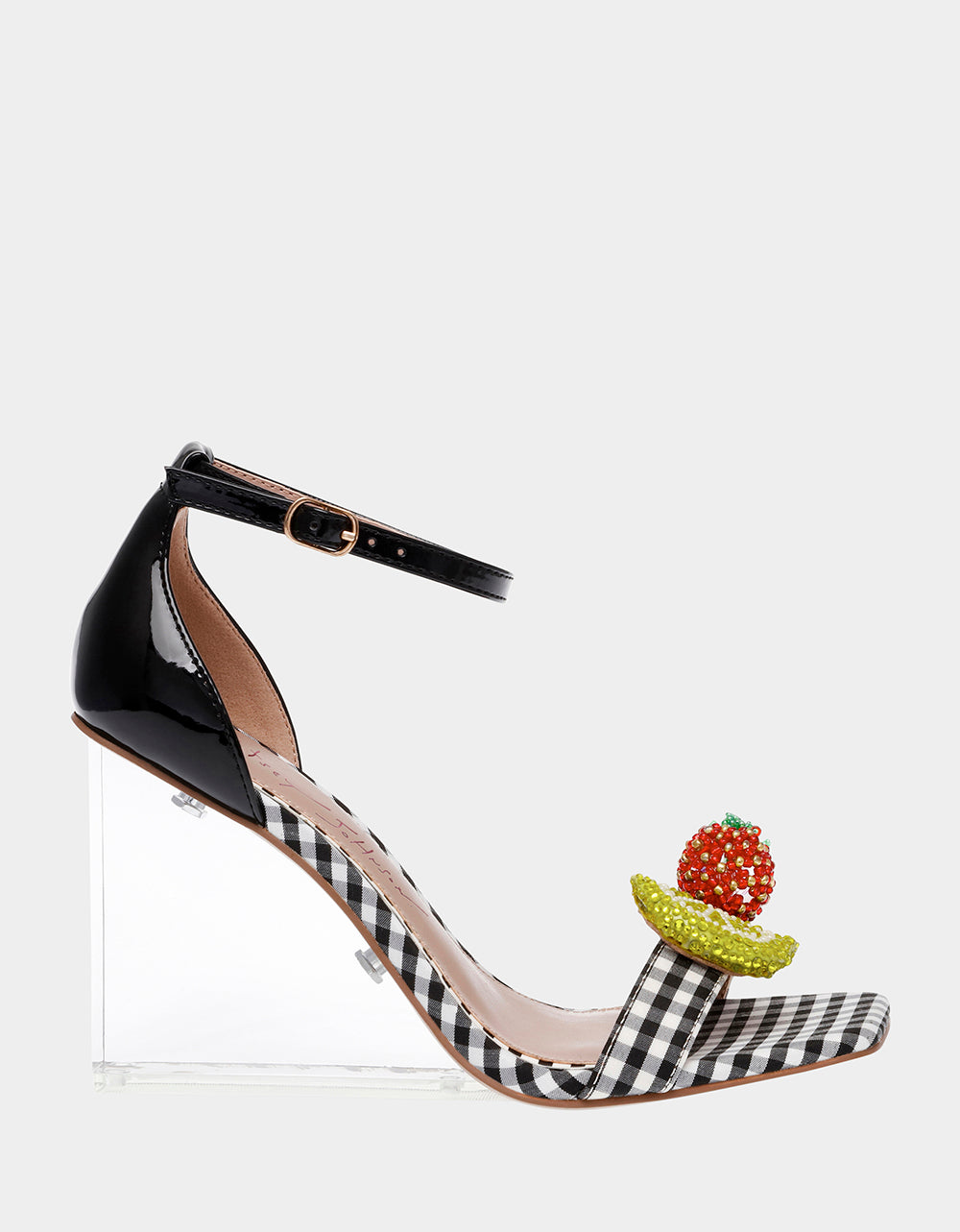 HARLEN BLACK MULTI Gingham Sandal