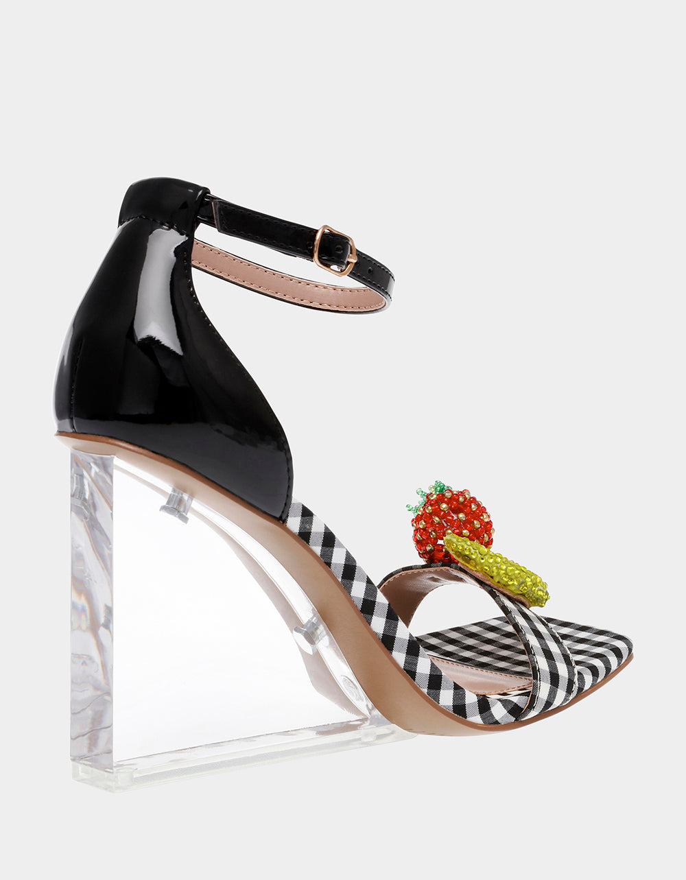 HARLEN BLACK MULTI Gingham Sandal