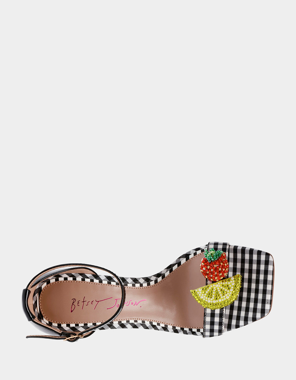 HARLEN BLACK MULTI Gingham Sandal