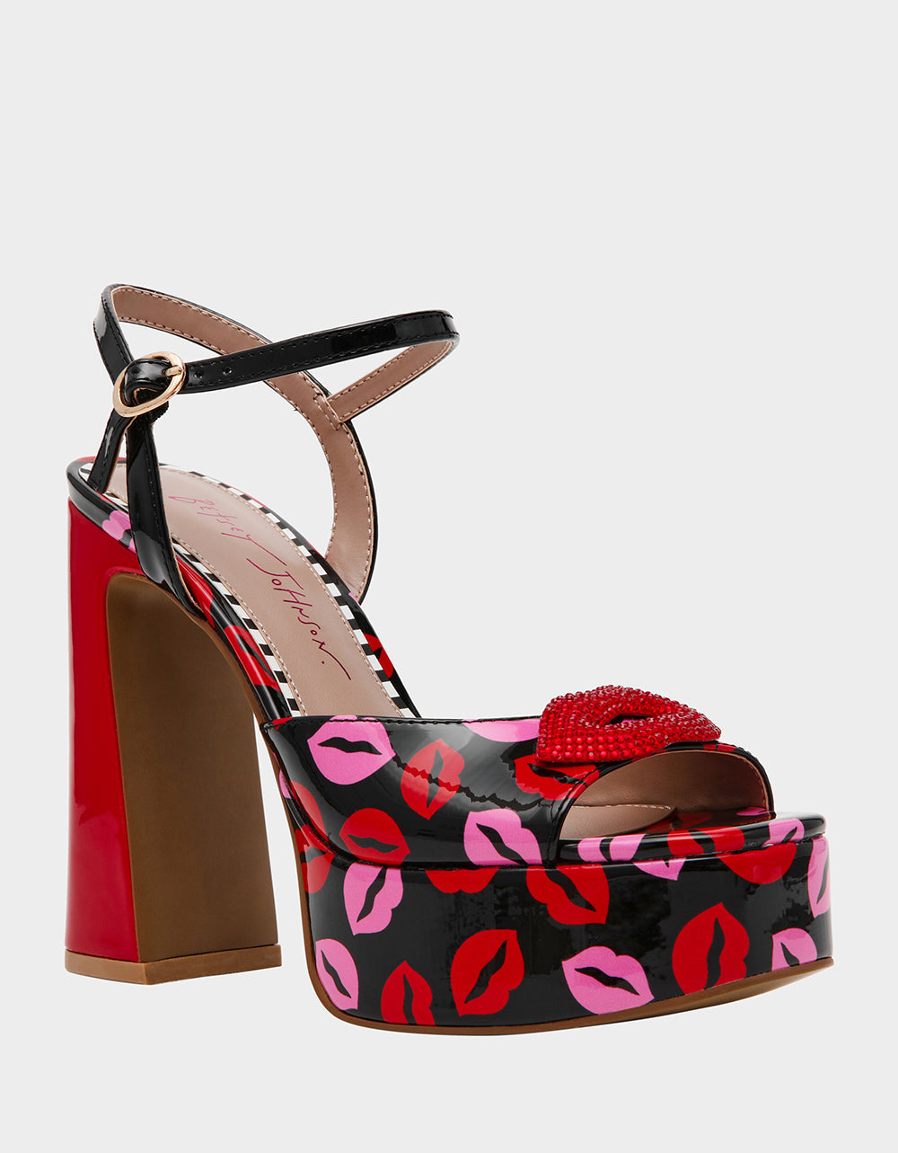 ALLYSON MULTI LIPS Women's Platform Sandal Heels